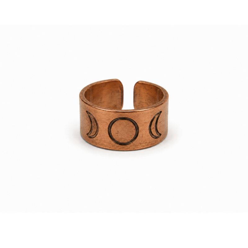 Copper Rings with Symbols - Assorted Designs & Sizes