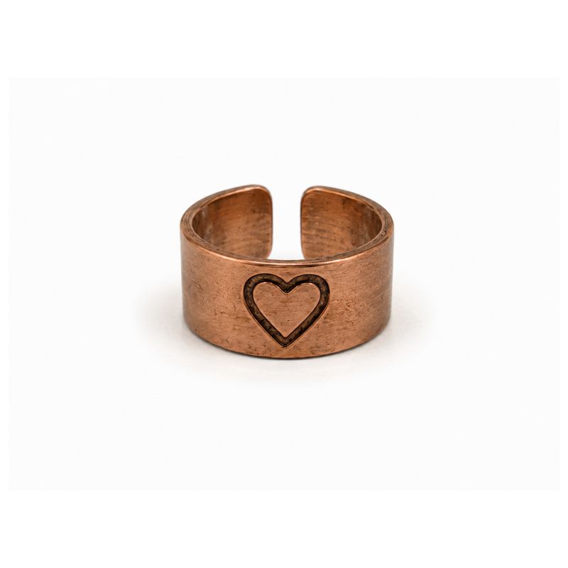 Copper Rings with Symbols - Assorted Designs & Sizes