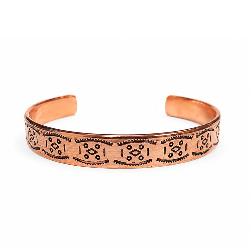Solid Copper Bracelets Nomad Energy Collection Engravings (assorted)