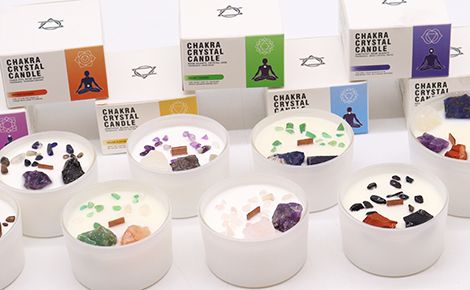 Glass Chakra Candle