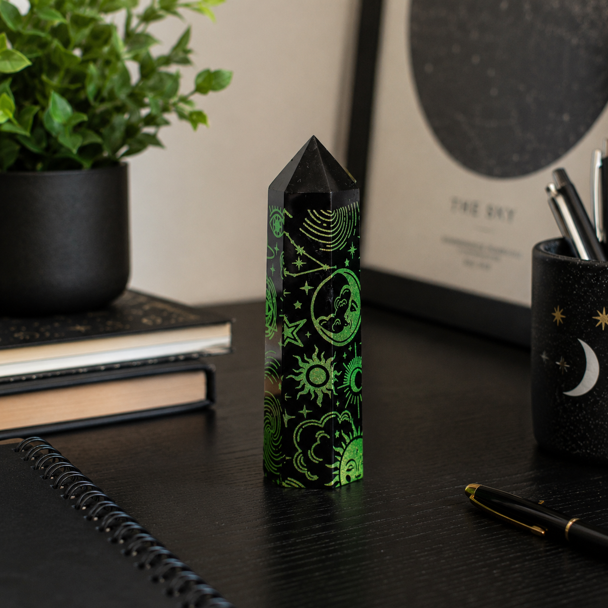 Black Obsidian Points