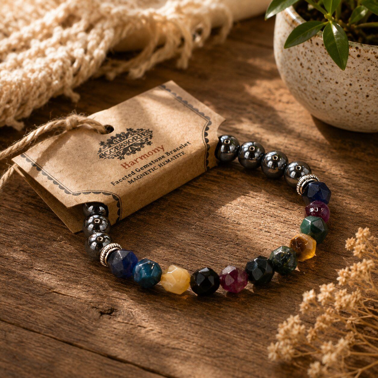 Faceted Gemstone Bracelets