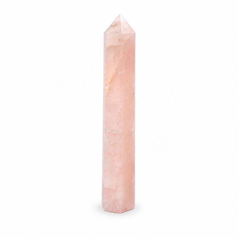 Gemstone Six Face Obelisk Points approx 17cm - Rose Quartz