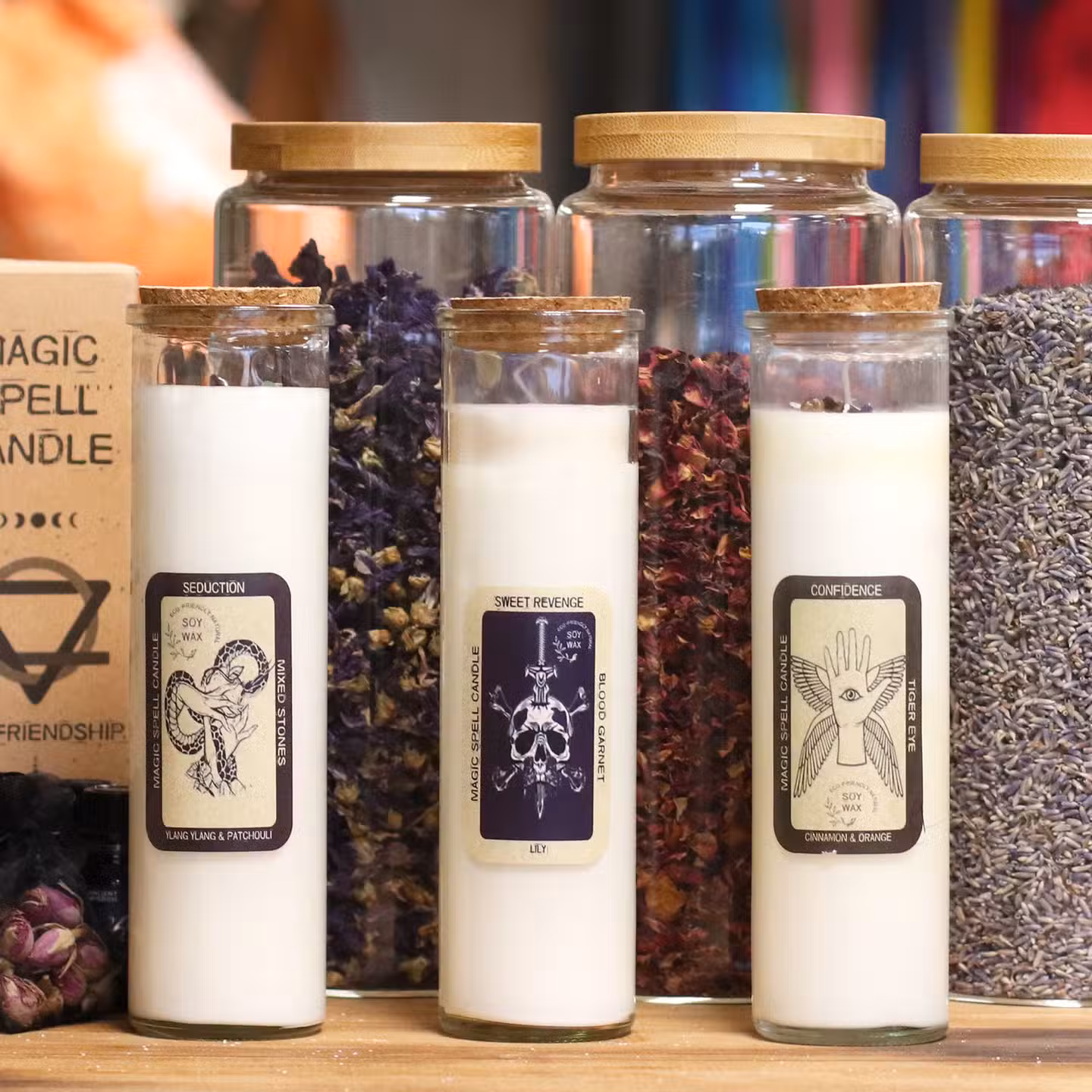 Ancient Witch ritual candles