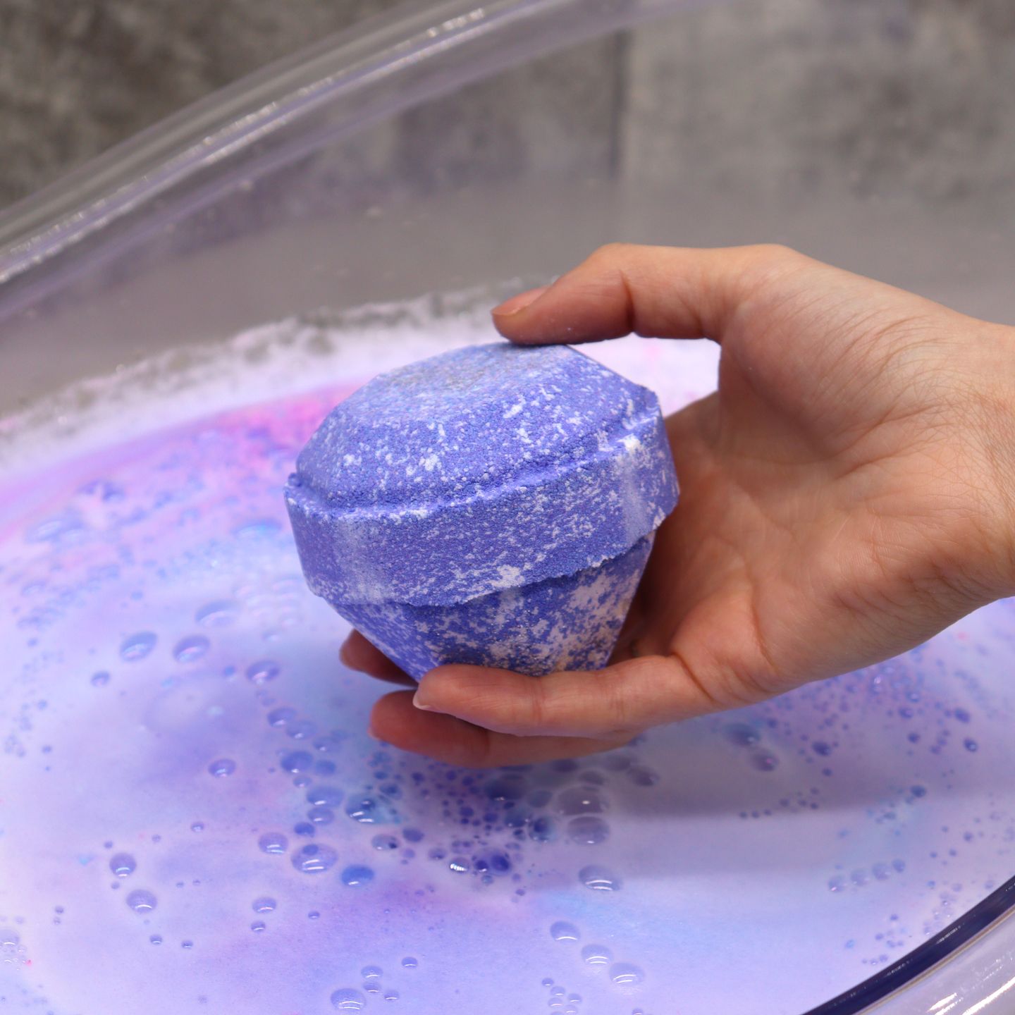 Bath Bombs with Precious Stones