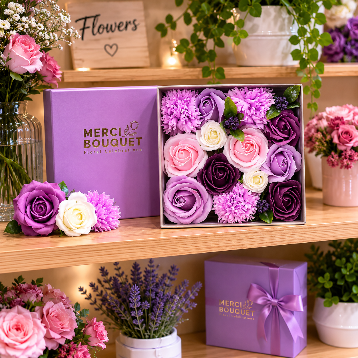 Soap Flowers Gift Boxes