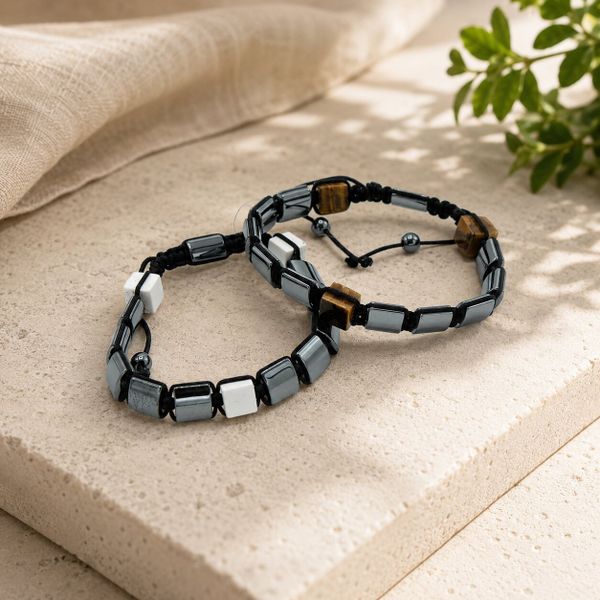 Shamballa Magnetic Hematite Bracelet