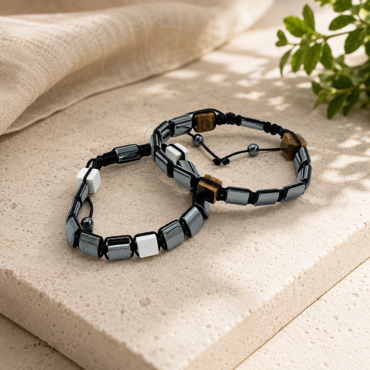 Shamballa Magnetic Hematite Bracelet