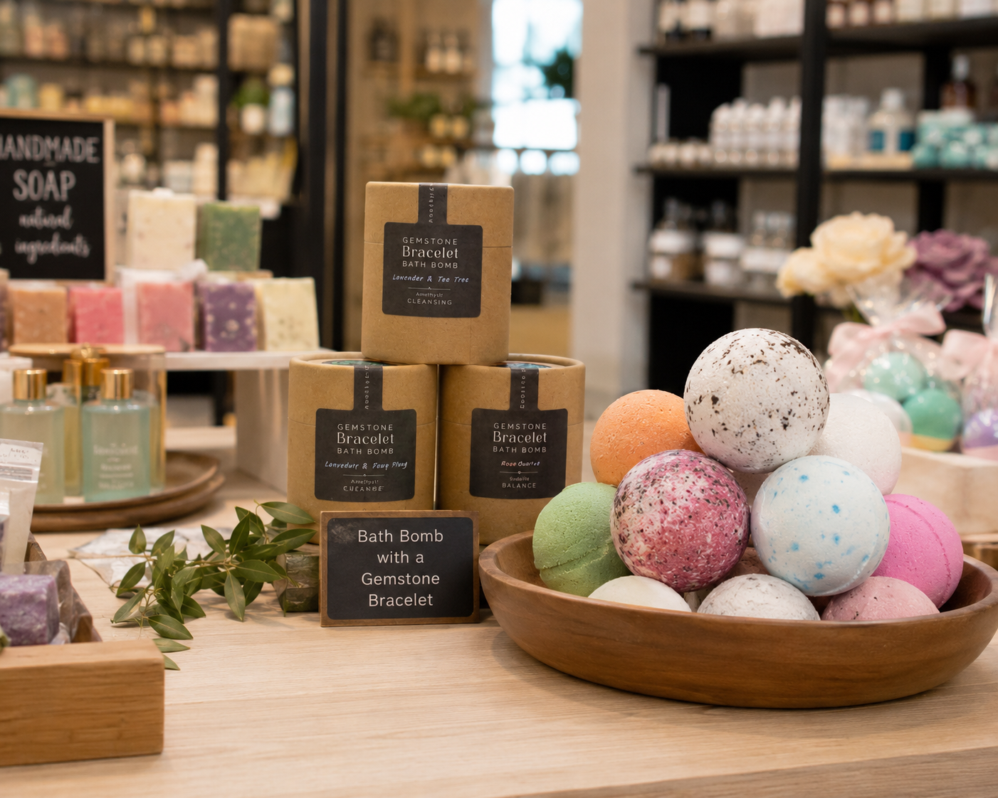 Gemstone Bracelet Bath Bombs