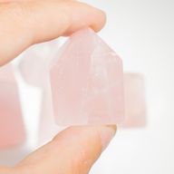 Bulk Gemstone Points approx 6cm (0.5KG) - Indian Rose Quartz (approx 8 pieces)