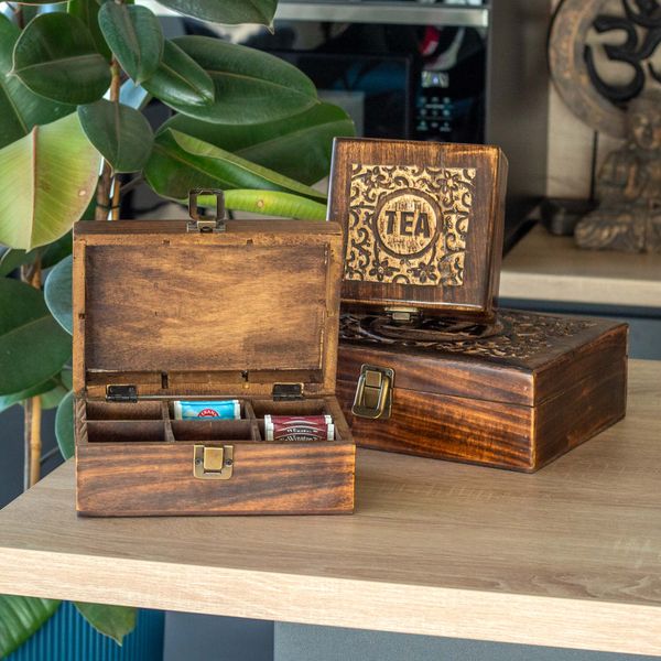 Mango Wood Tea Boxes