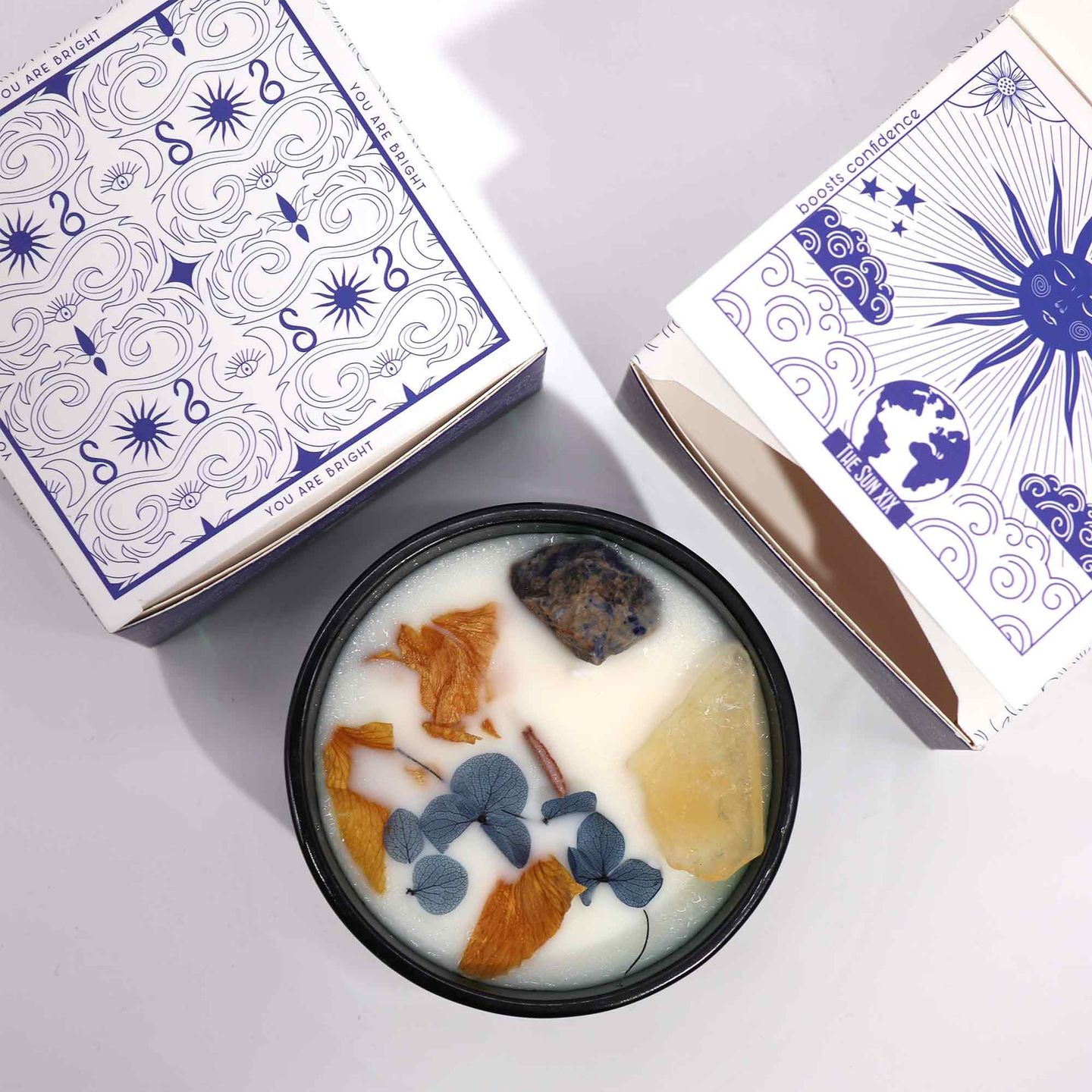 Hop Hare Crystal Floral Candles