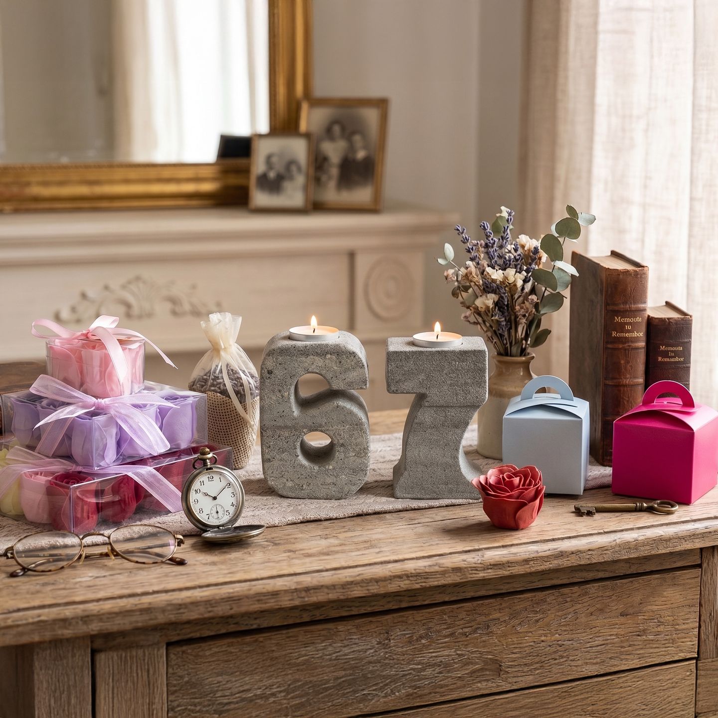 Stone Birthday Numbers