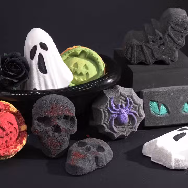 Halloween bath bombs