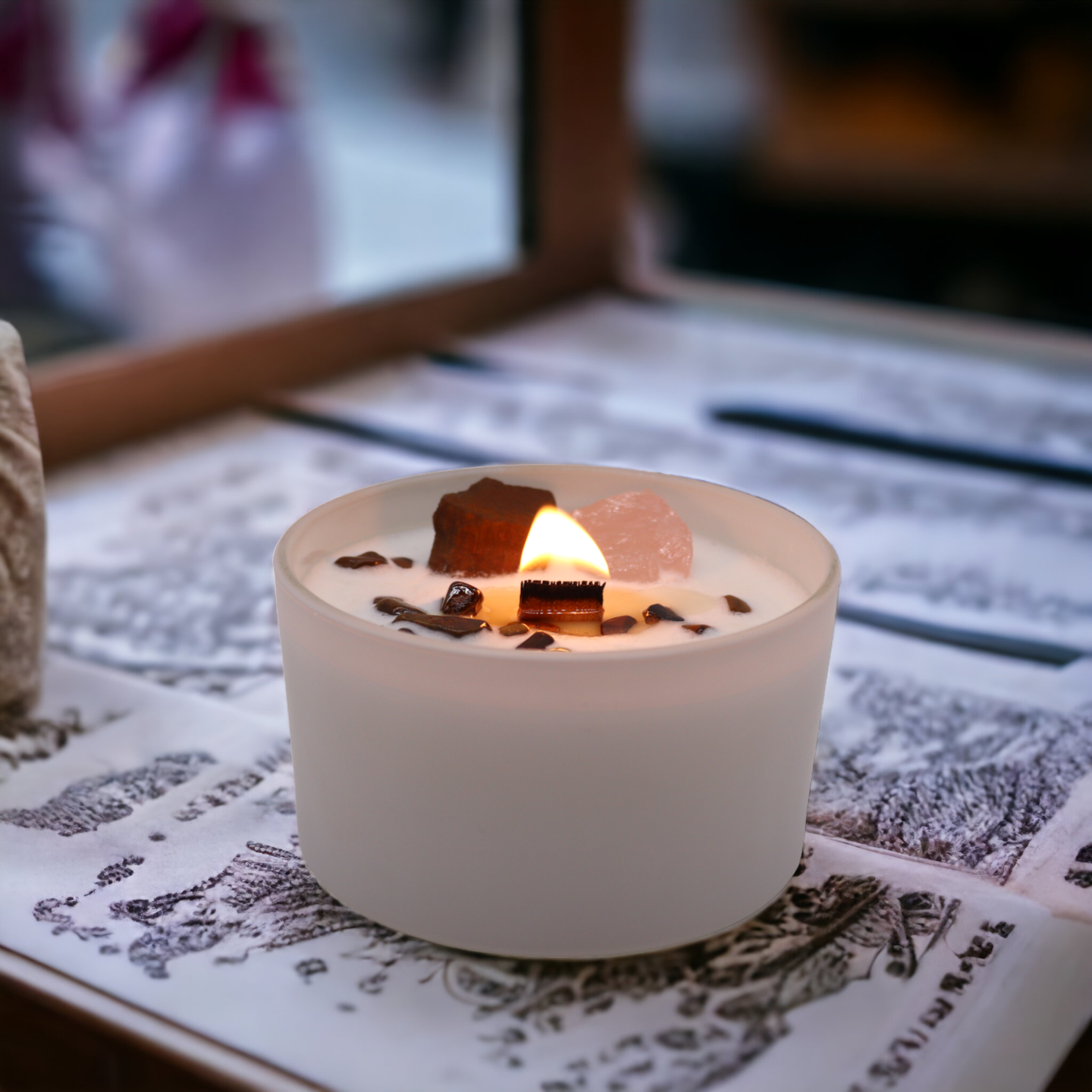 Glass Chakra Candle