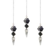 Psychic Gateway Edition - Three Piece Pendulum - Multi Fluorite - Labradorite - Rainbow Moonstone