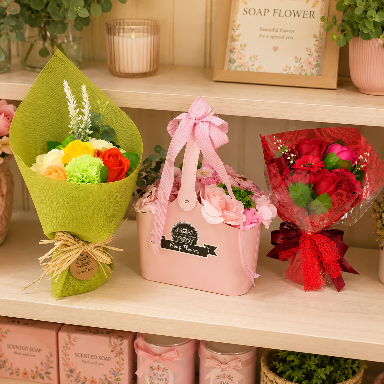 Soap Flower Bouquets