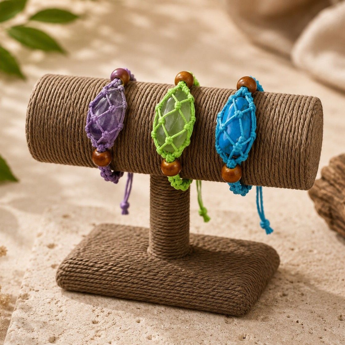 Crystal Gemstone Bracelet Cords