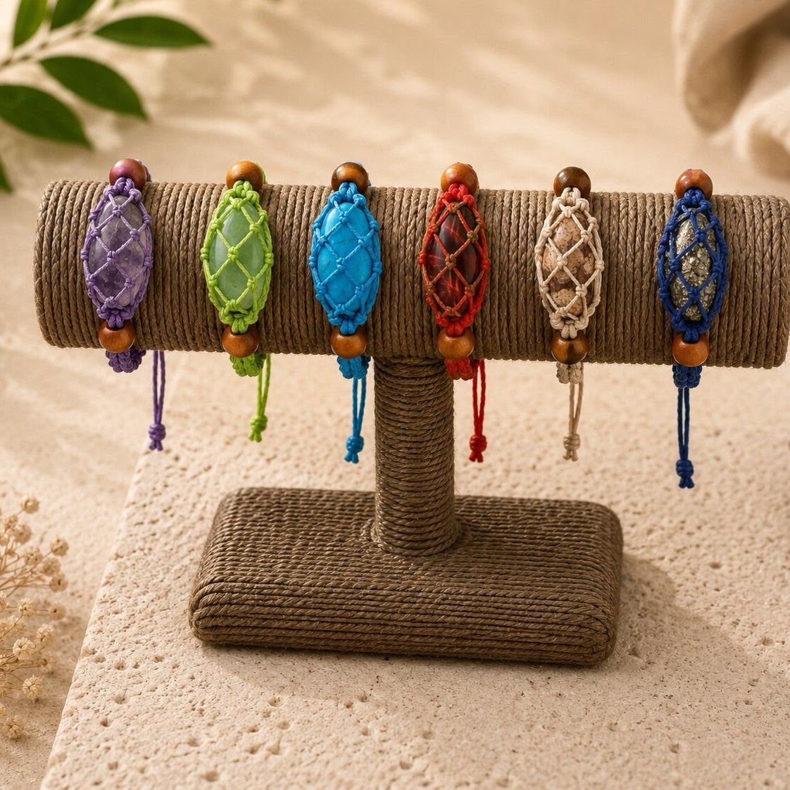 Crystal Gemstone Bracelet Cords