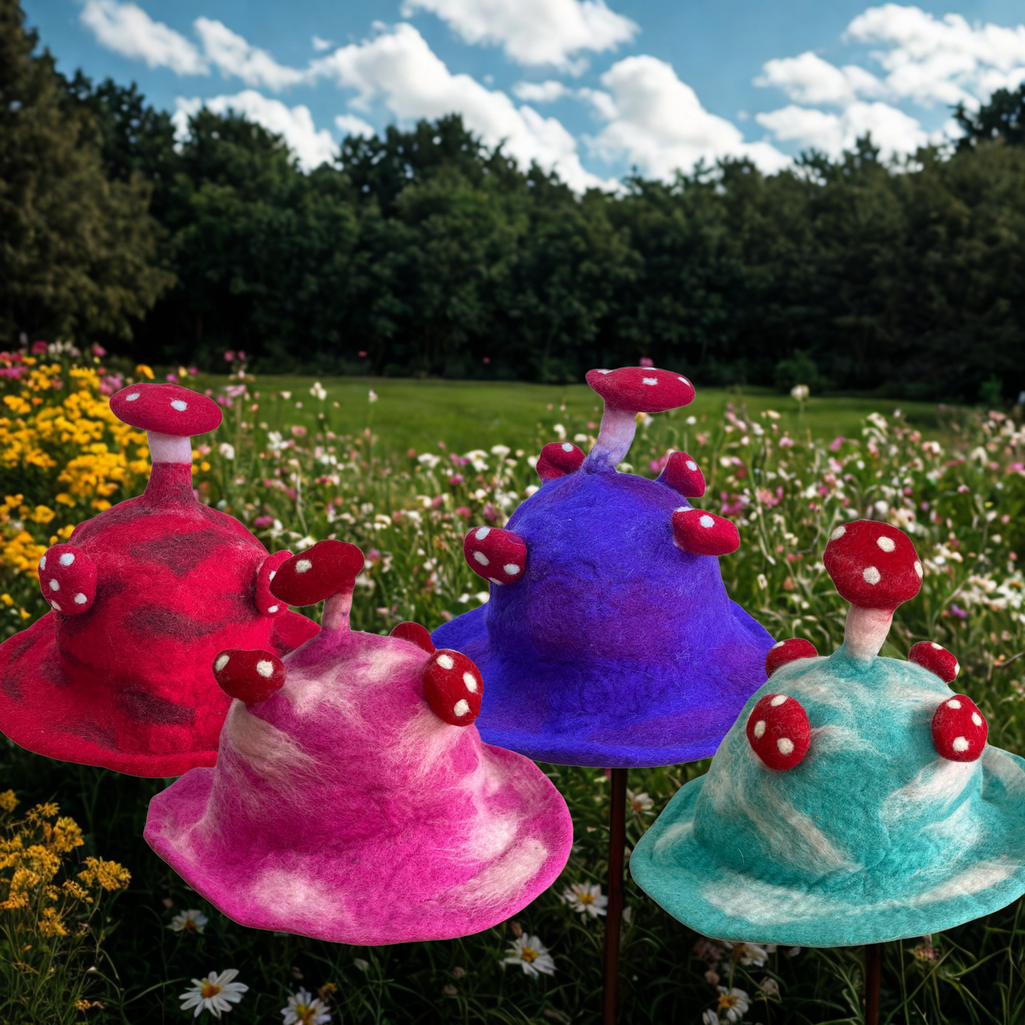 Felted Mushroom Hat