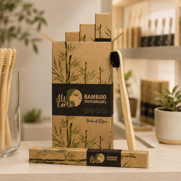 AWEarth Bamboo Toothbrush & Cotton Buds