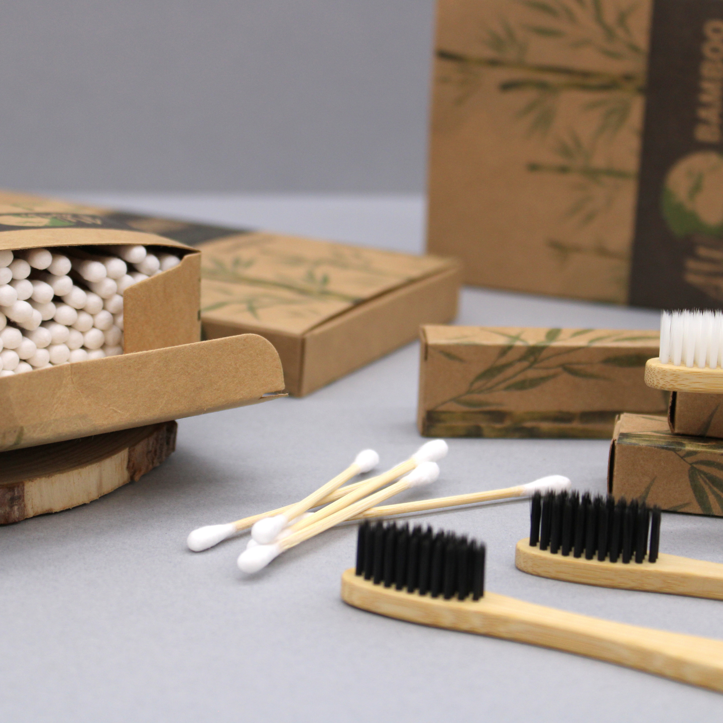 AWEarth Bamboo Toothbrush & Cotton Buds