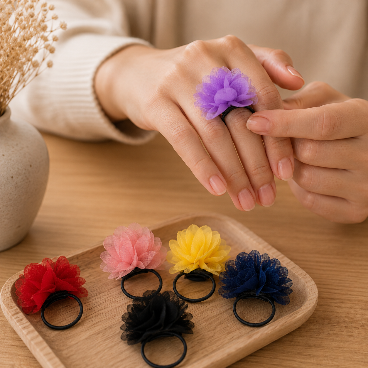 Chiffon Scent Rings