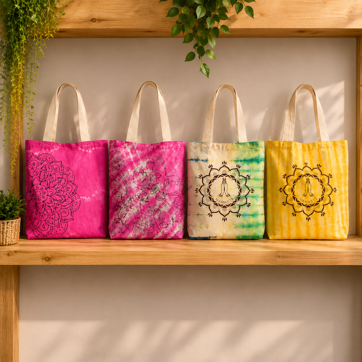 Tie-Dye Cotton Bags