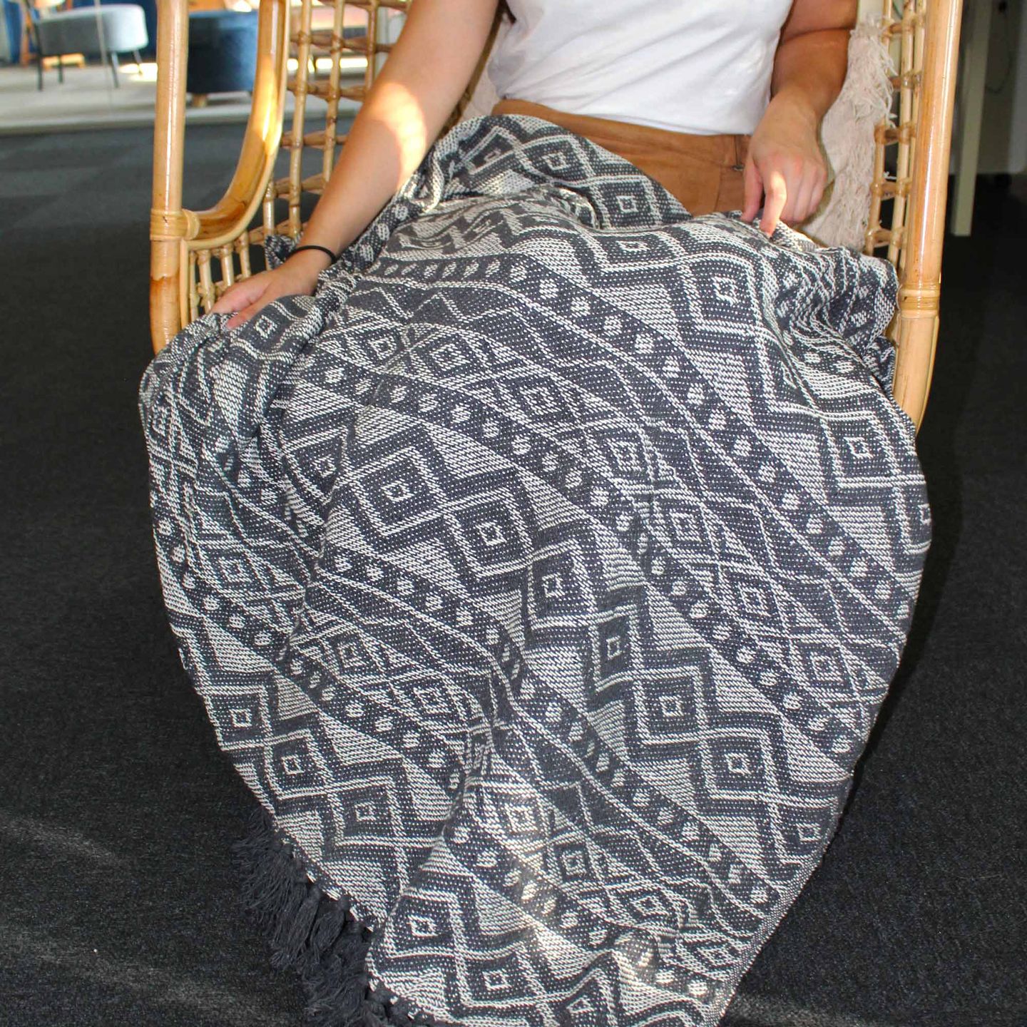 Comfort Boho Cotton Throw