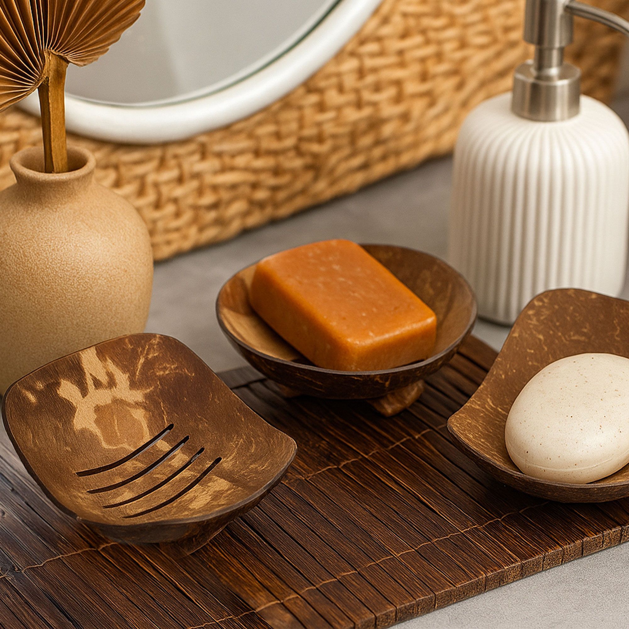 Coconut Soap Dishes