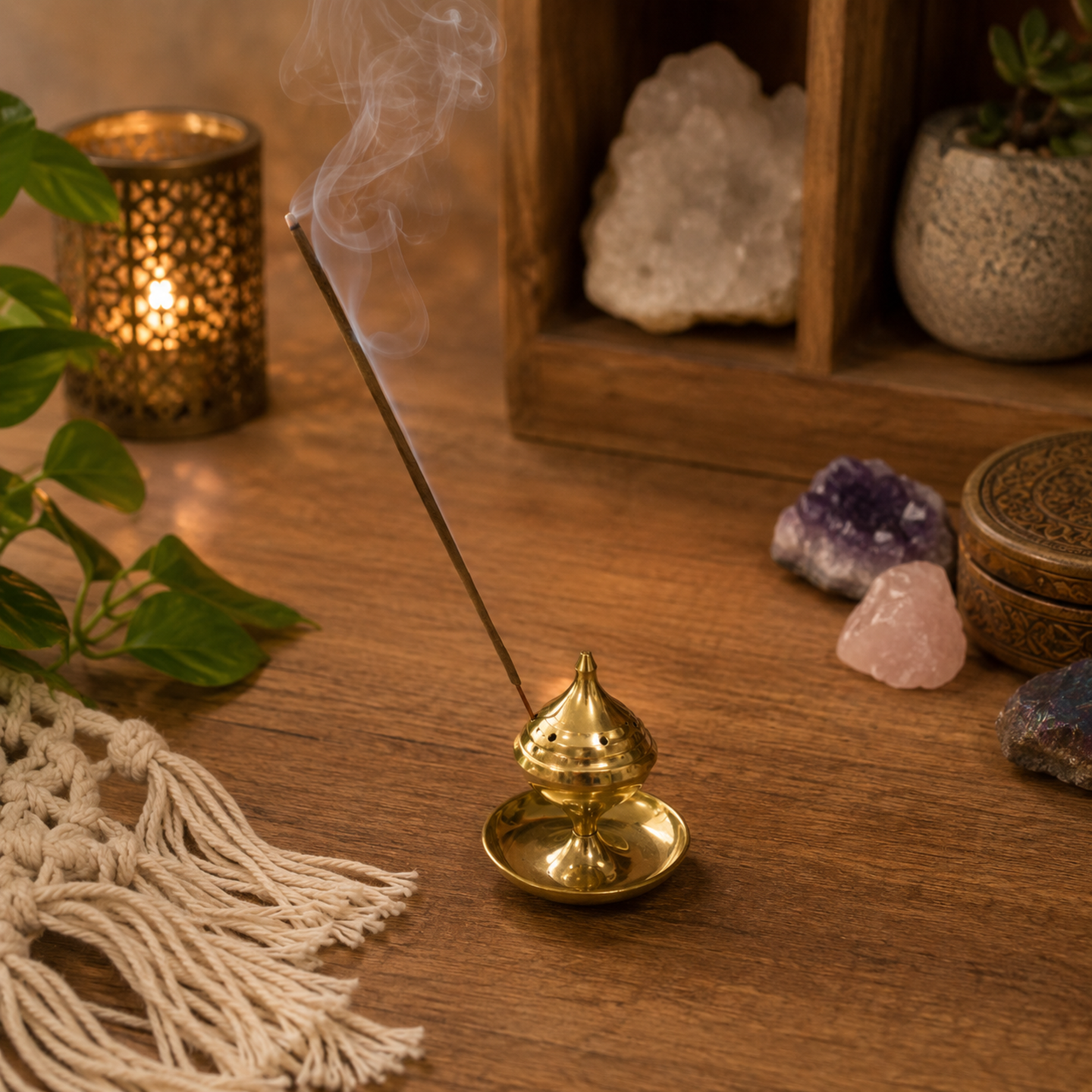 Traditional Brass & Iron Incense Burners