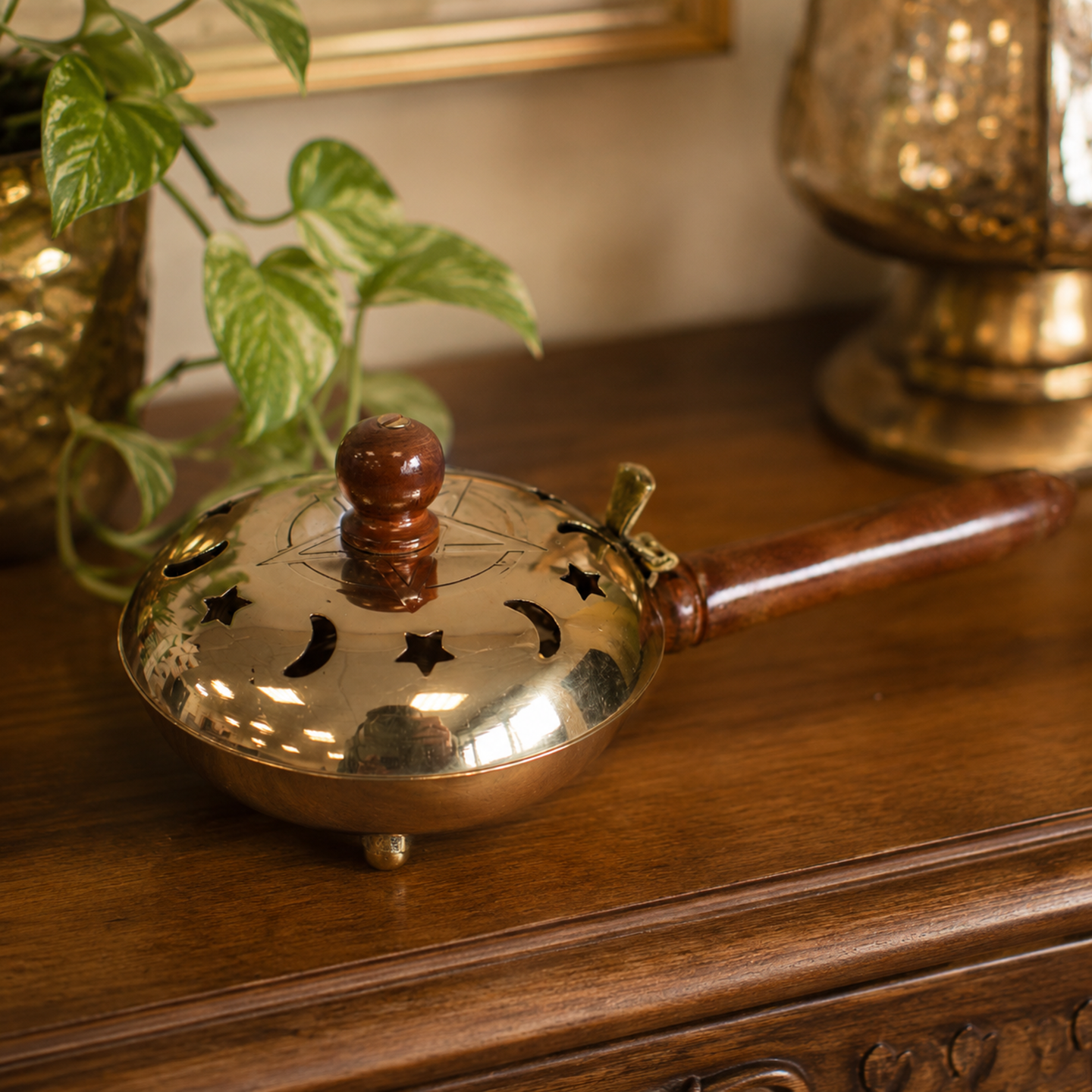 Traditional Brass & Iron Incense Burners