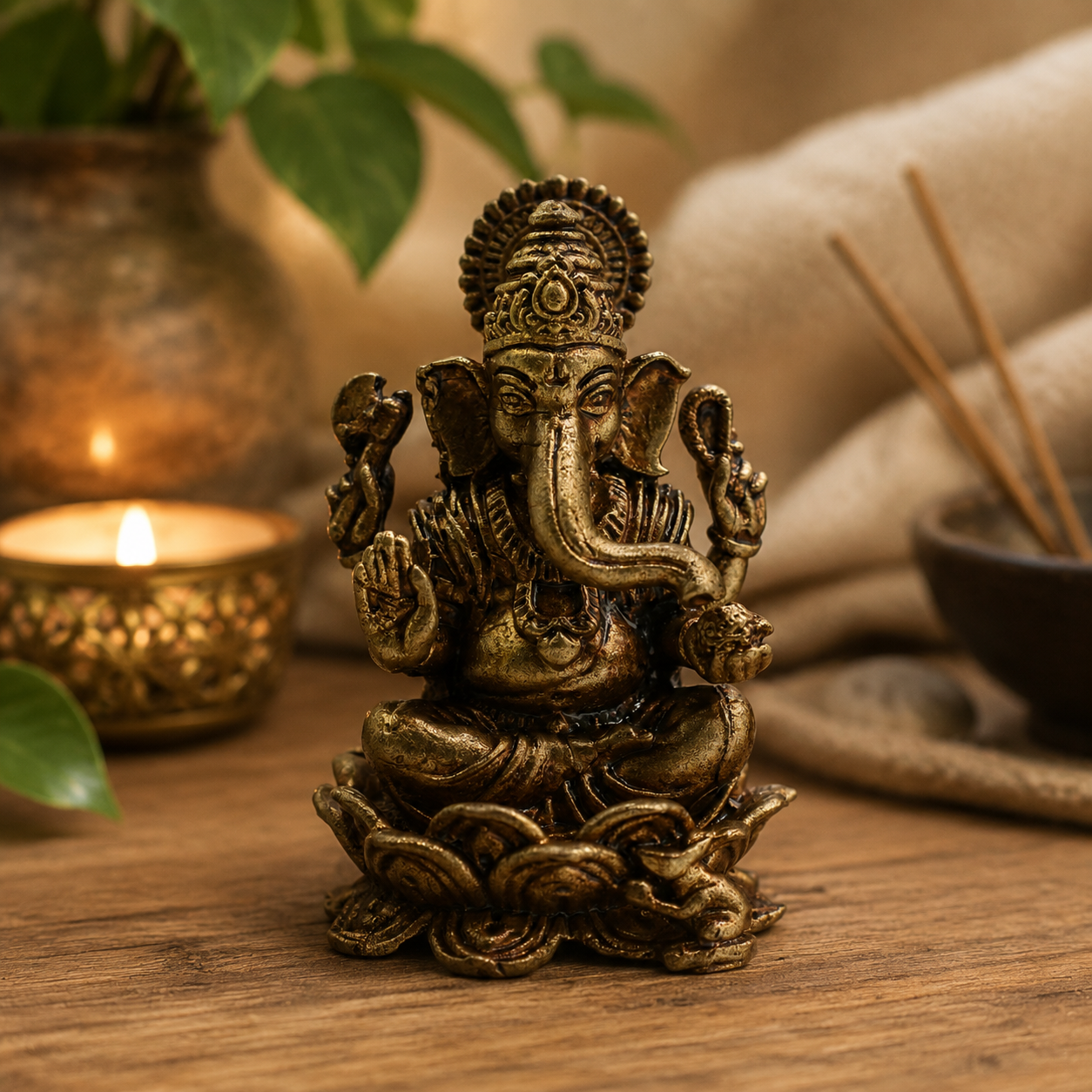 Miniature Brass Deities & Buddha Figures