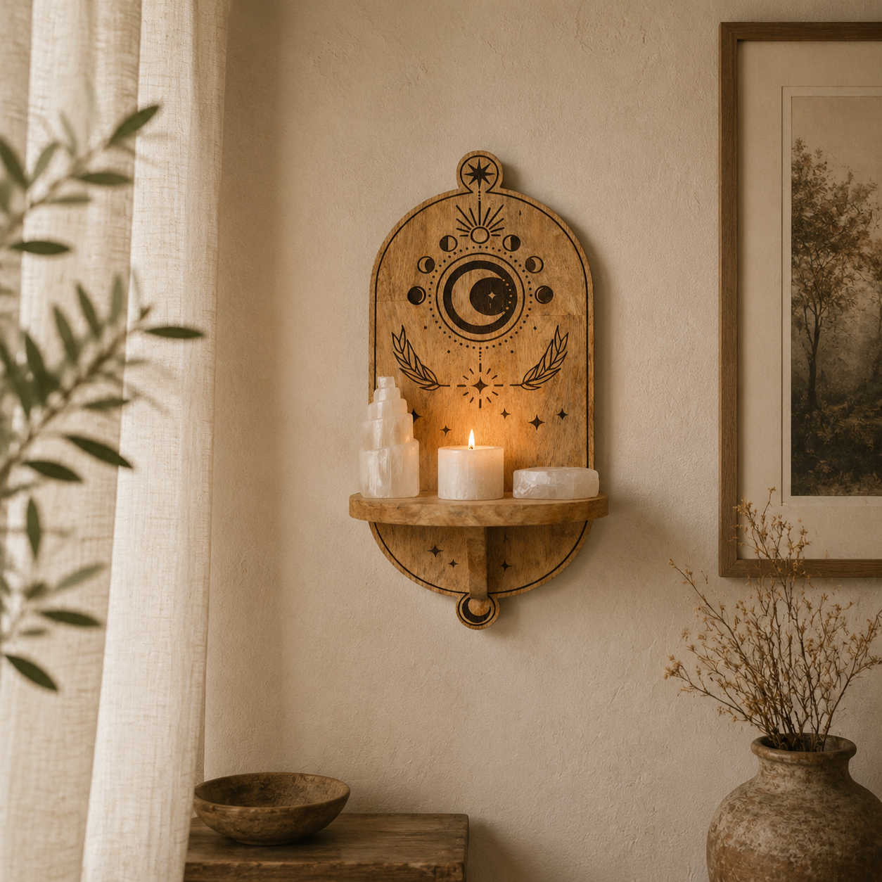 Mango Wood Plaques & Shelves