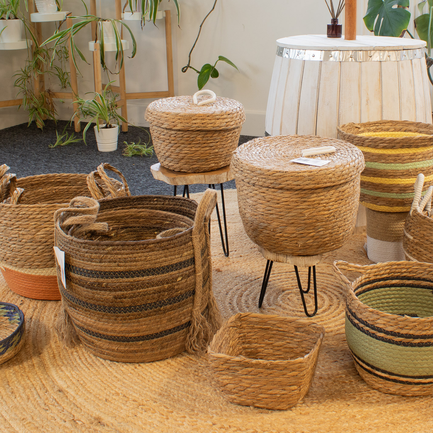 Banana Leaf & Seagrass Basket