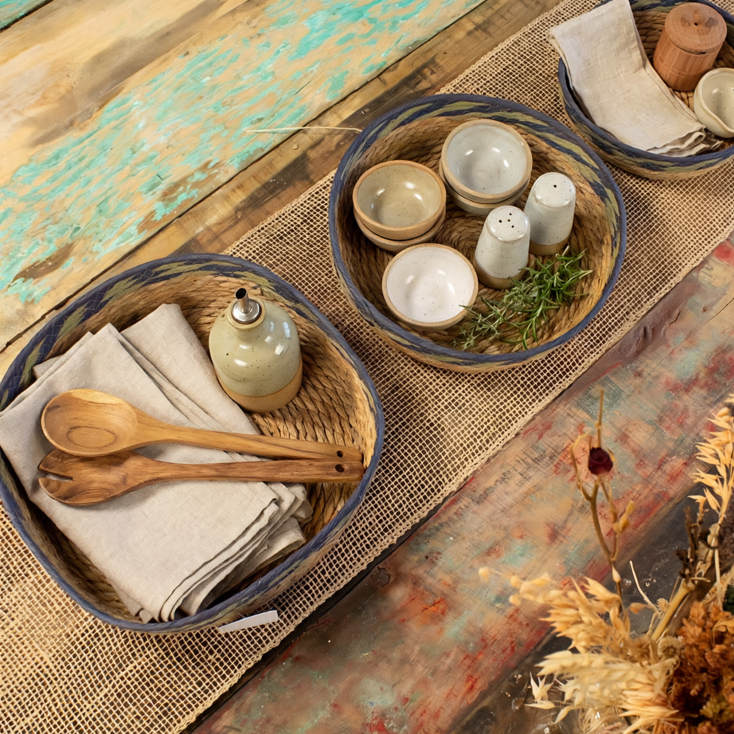 Banana Leaf & Seagrass Basket