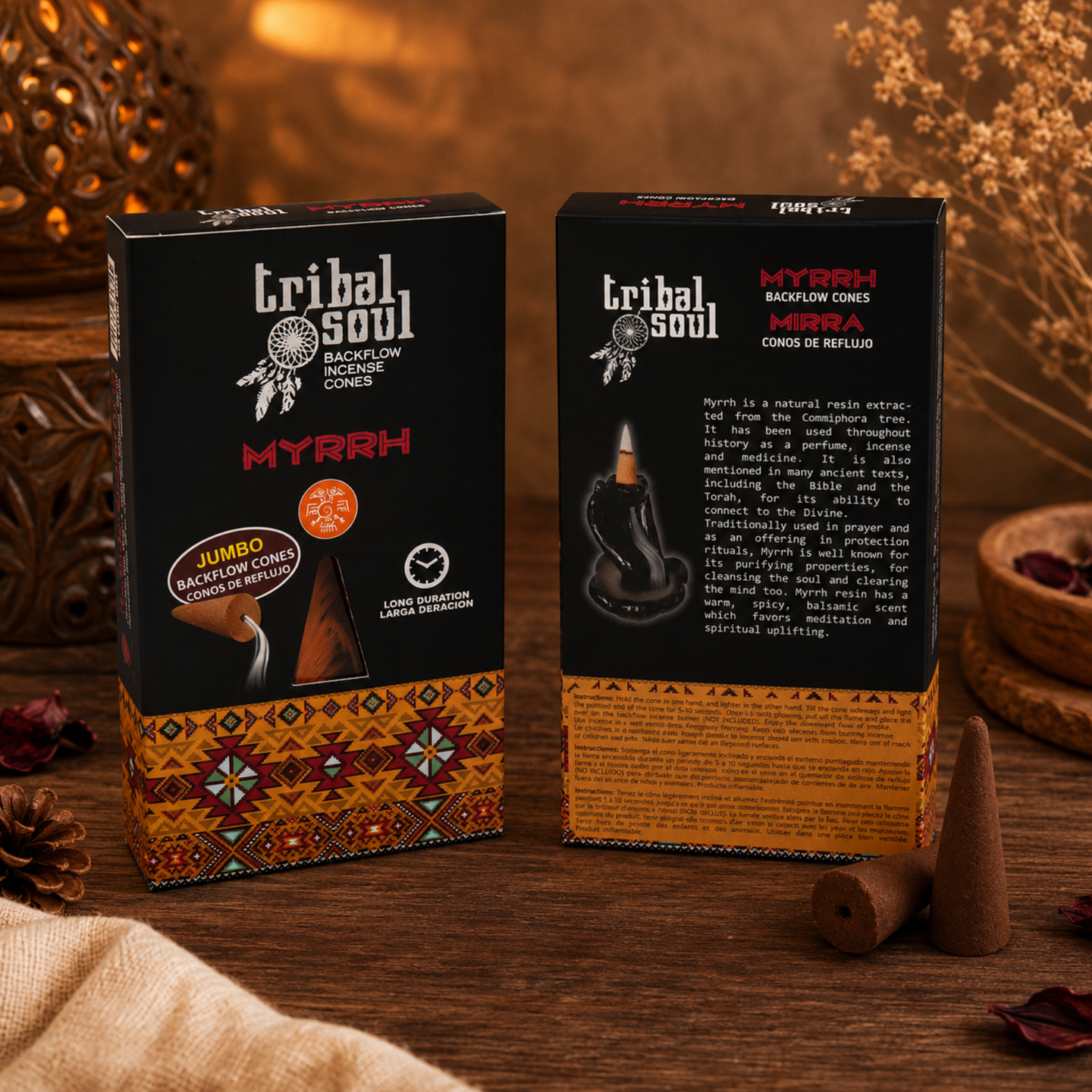 Tribal Soul Premium Backflow Incense Cones