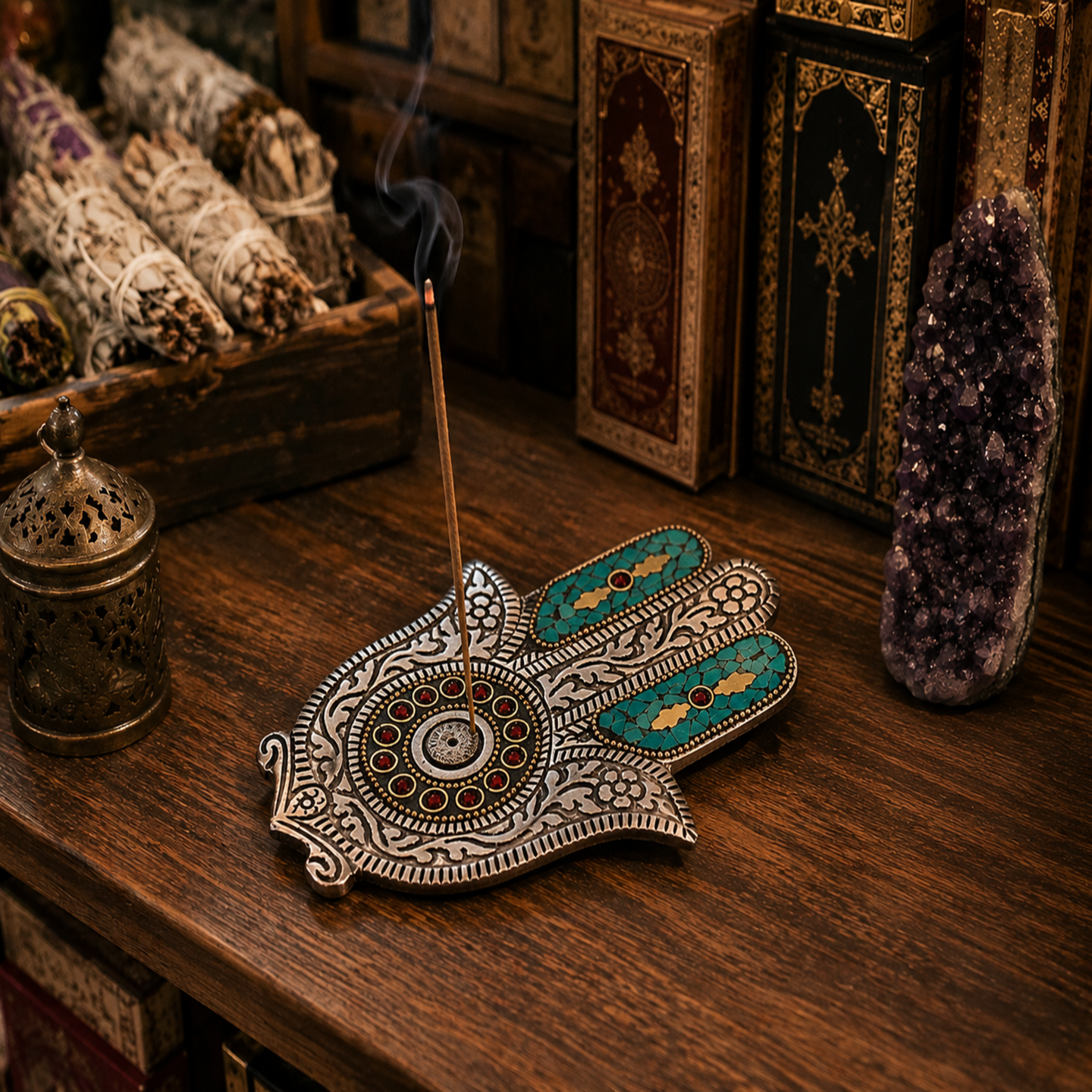 Polished Aluminium Incense Holders