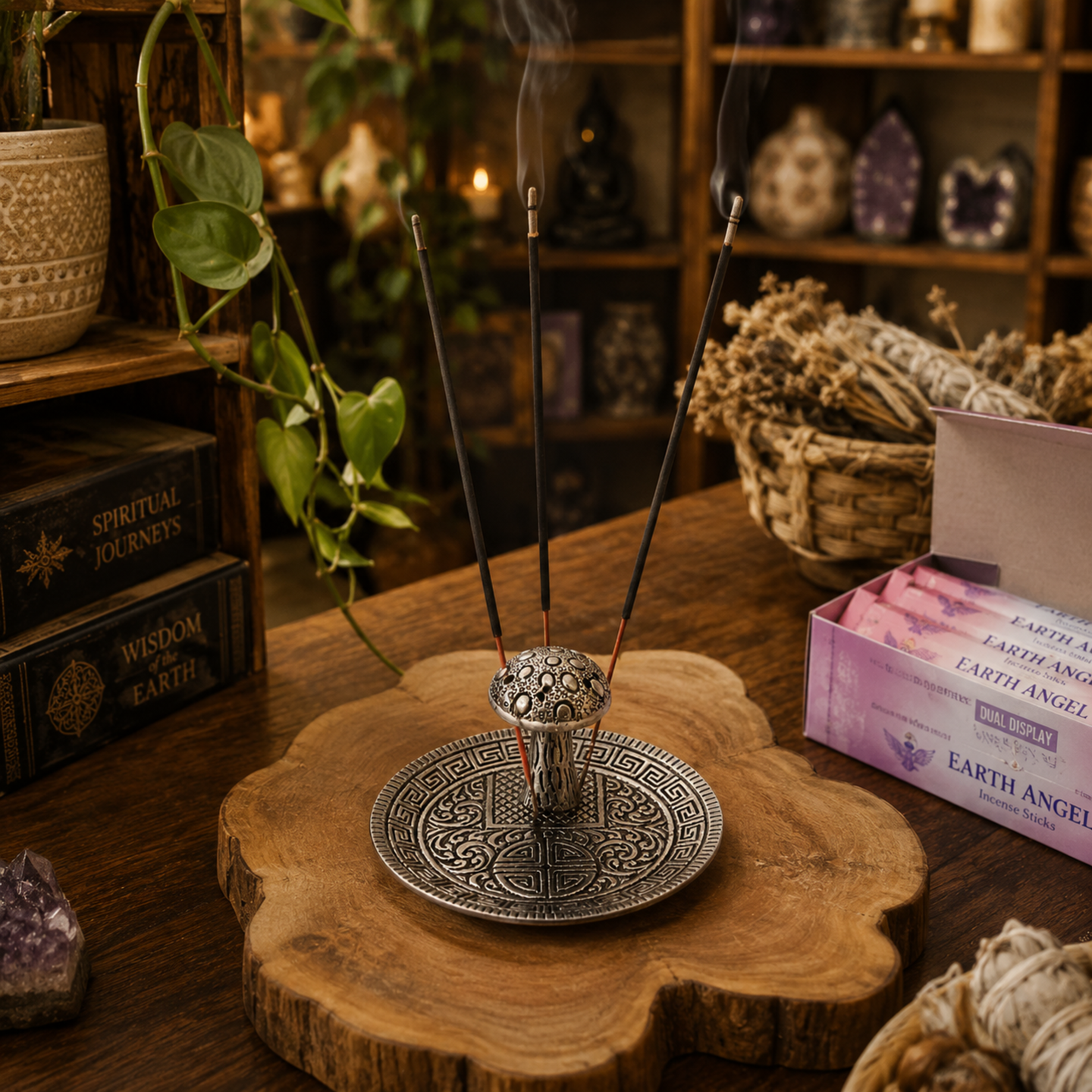 Polished Aluminium Incense Holders