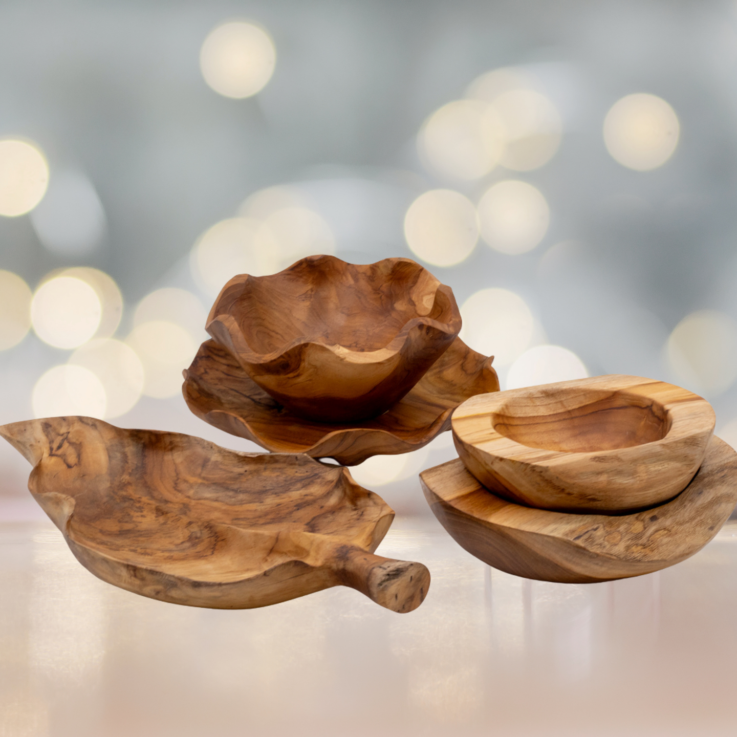 Teak Root Bowls