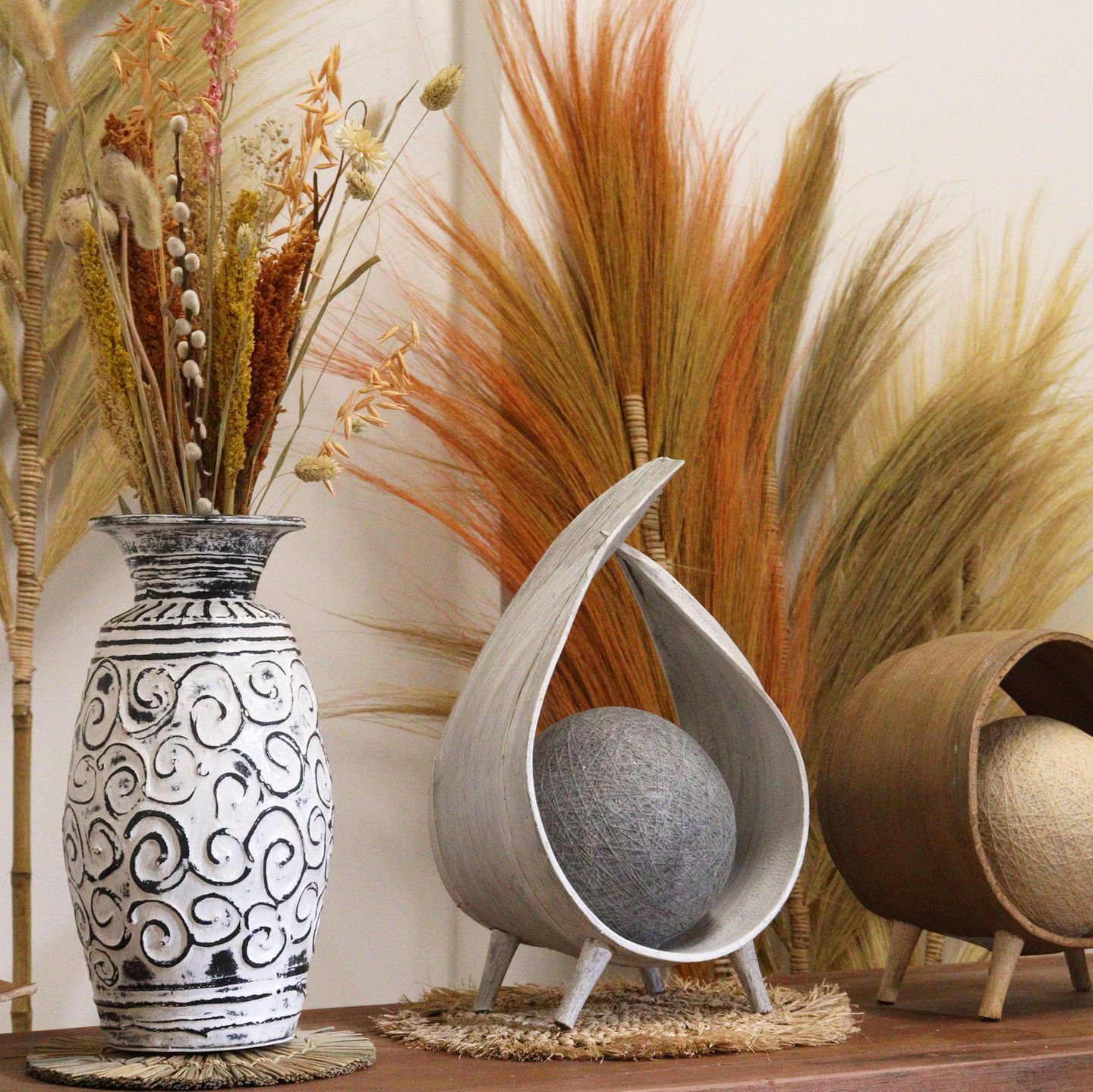 Natural Coconut Leaf Lamps