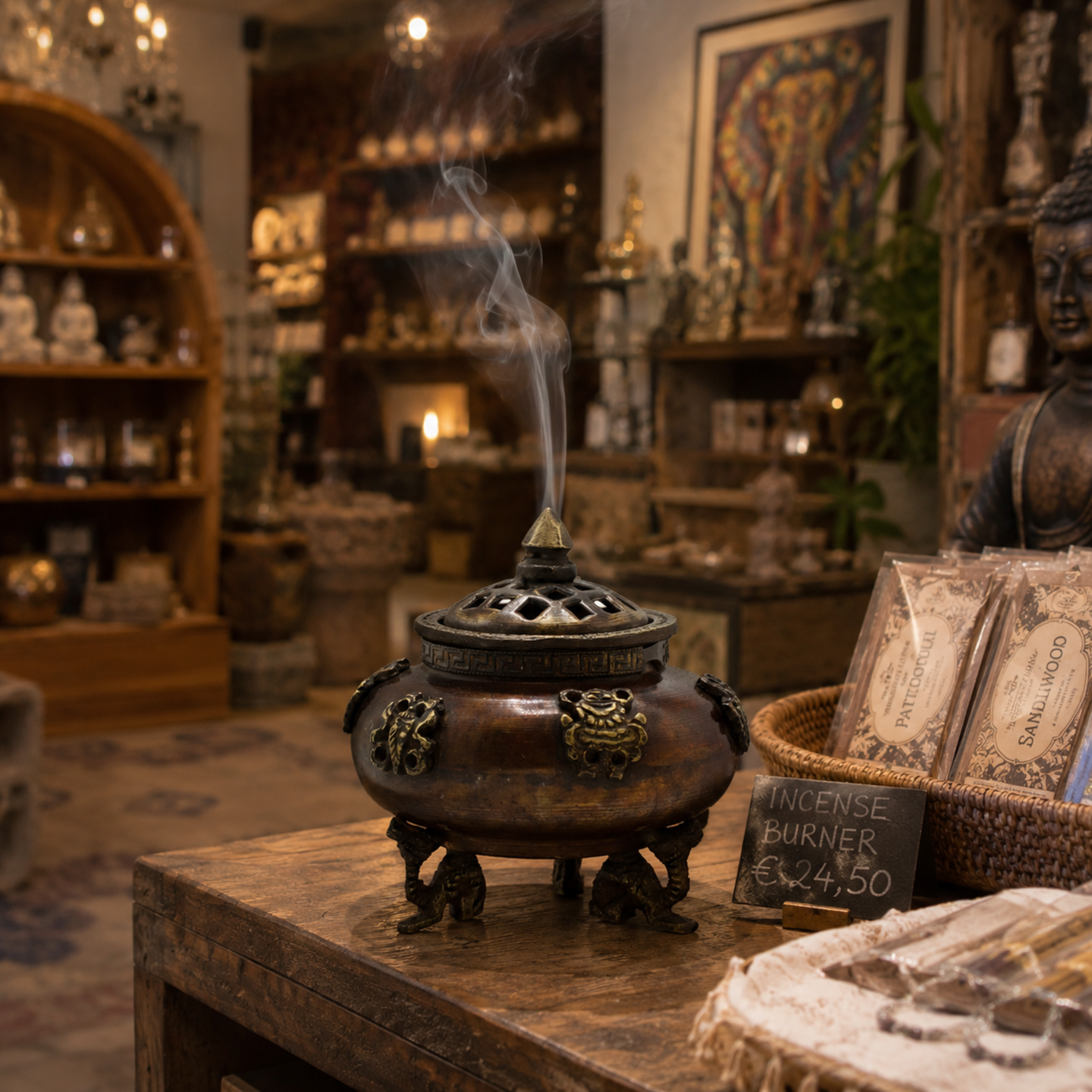 Artisan-Made Tibetan-Style Incense Burners