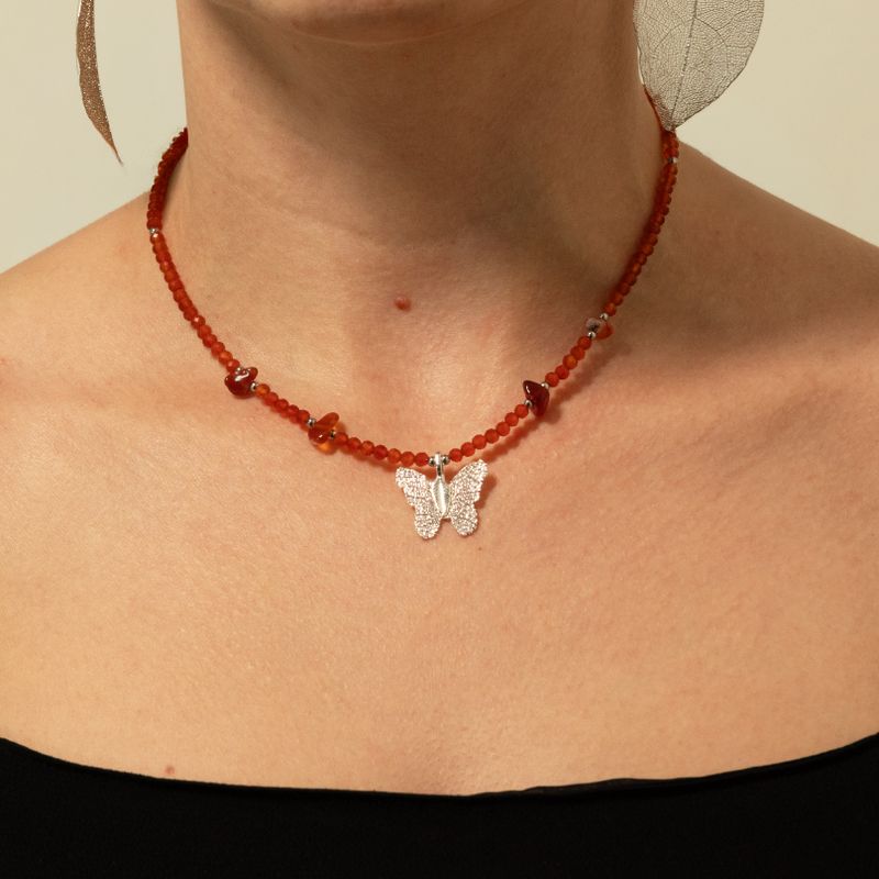 Nymph Spirit Gemstone Necklace Set - Blood Moon