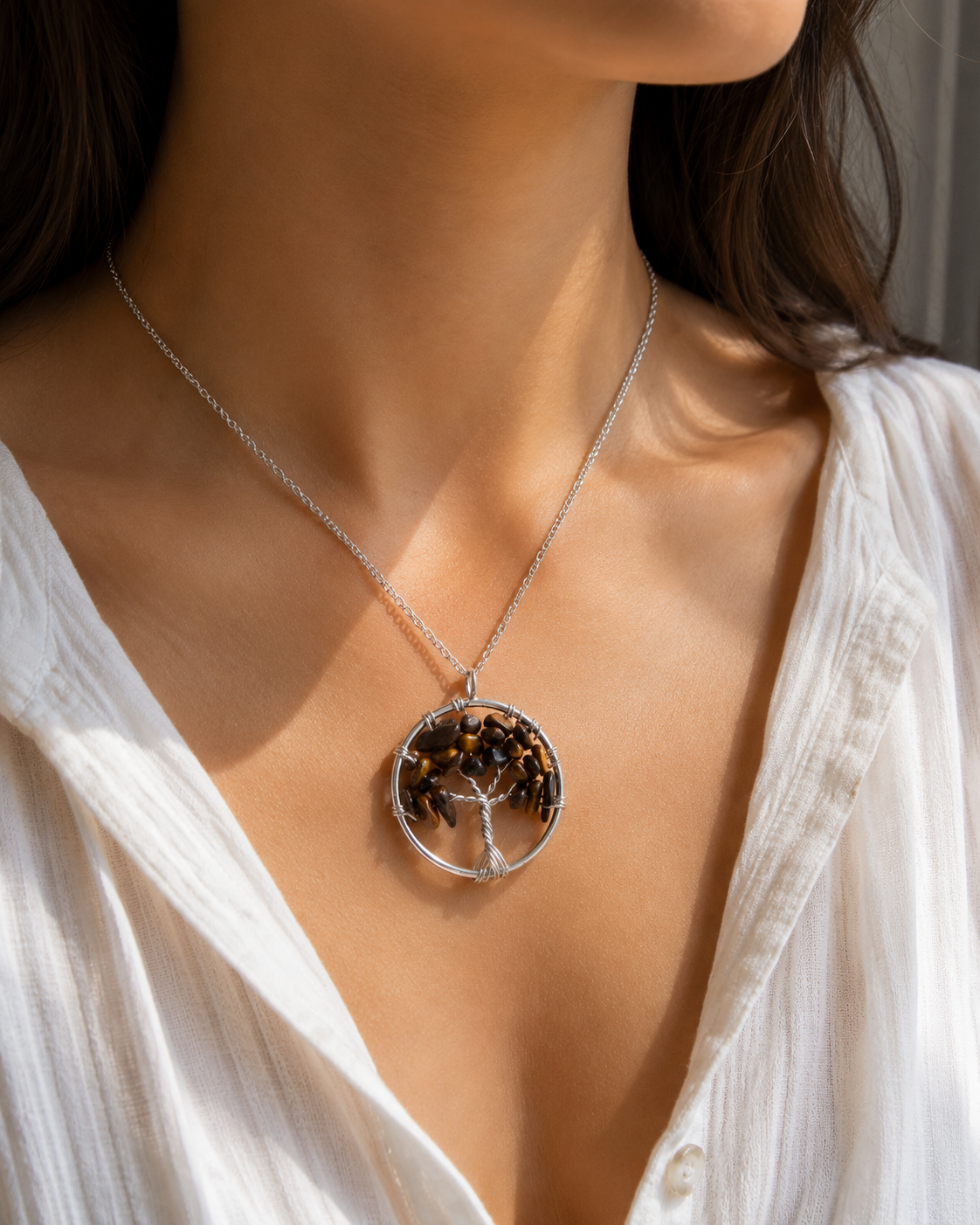 Gem Tree of Life Pendant