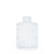 150ml Ribbed Round Reed Diffuser Bottle (28mm Neck) - Clear
