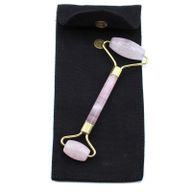 Gemstone Face Roller - Rose Quartz with Pouch