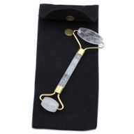 Gemstone Face Roller - Rock Quartz with Pouch