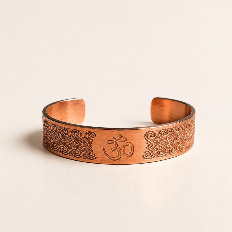 Solid Copper Bracelets with Affirmations Engravings (assorted)