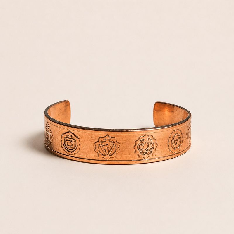 Solid Copper Bracelets with Affirmations Engravings (assorted)