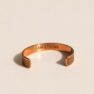 Solid Copper Bracelets with Affirmations Engravings (assorted)